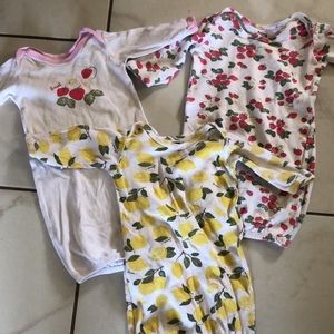0-6 baby girl night gowns